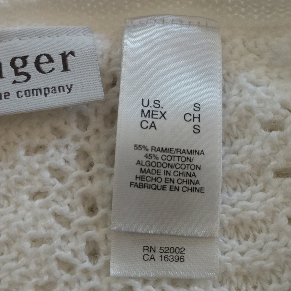Villager by Liz Claiborne Long Sleeve Open Knit Sweater Size S - Picture 7 of 9